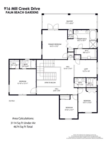 $1,485,000 | 916 Mill Creek Drive, Palm Beach Gardens, FL 33410