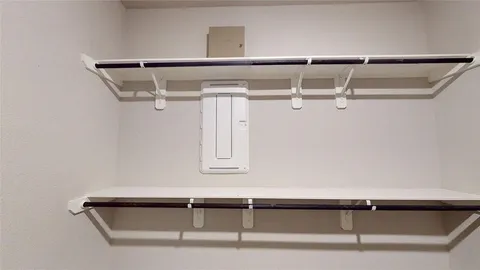 a close view of closet