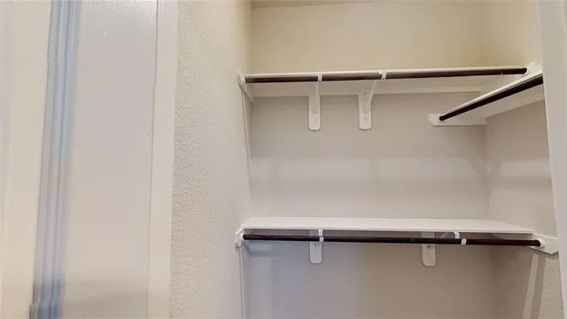 a close view of closet
