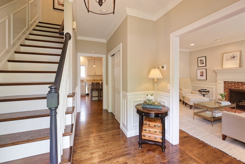 16 Bridle Path Shrewsbury, MA 01545 - Photo 12 of 42 a hallway with wooden floor and furniture