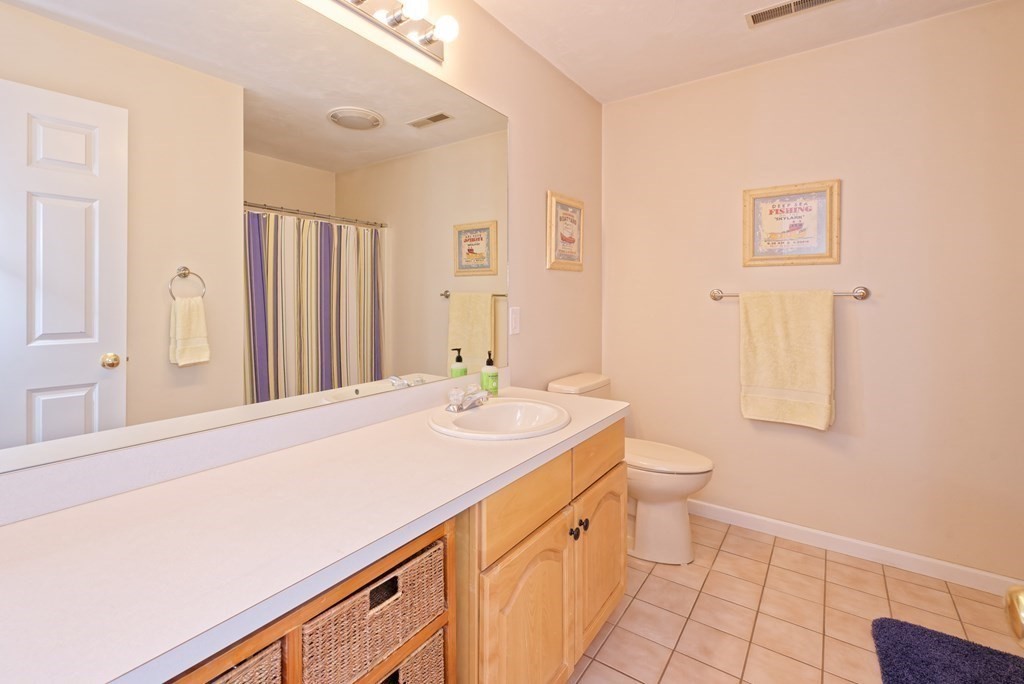 16 Bridle Path Shrewsbury, MA 01545 - Photo 22 of 42 a bathroom with a sink a toilet a mirror and vanity