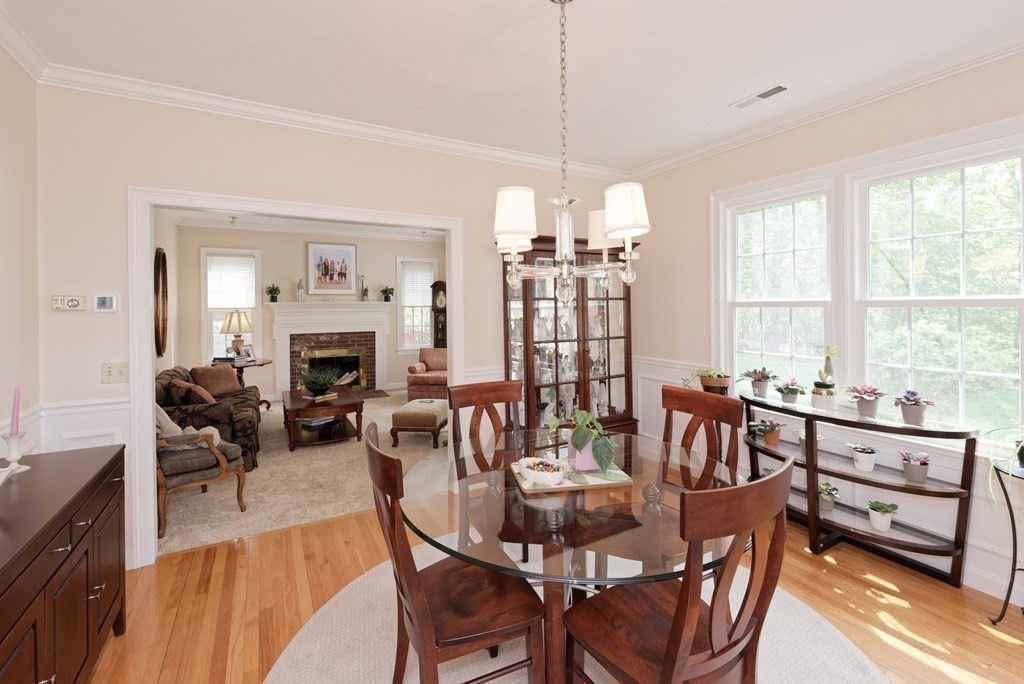 16 Bridle Path Shrewsbury, MA 01545 - Photo 26 of 42 a view of a dining room with furniture window and outside view