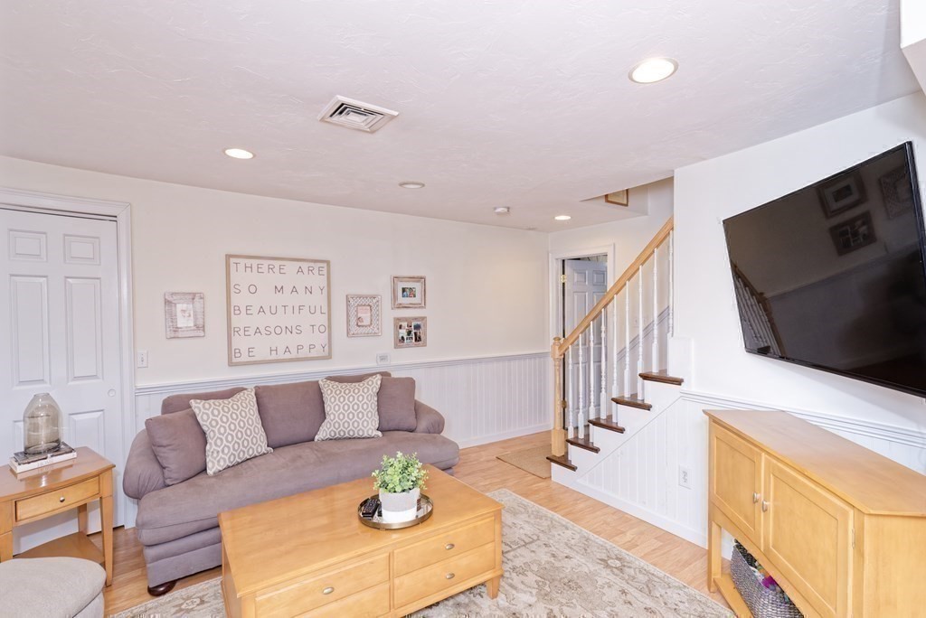 16 Bridle Path Shrewsbury, MA 01545 - Photo 27 of 42 a living room with furniture and a flat screen tv