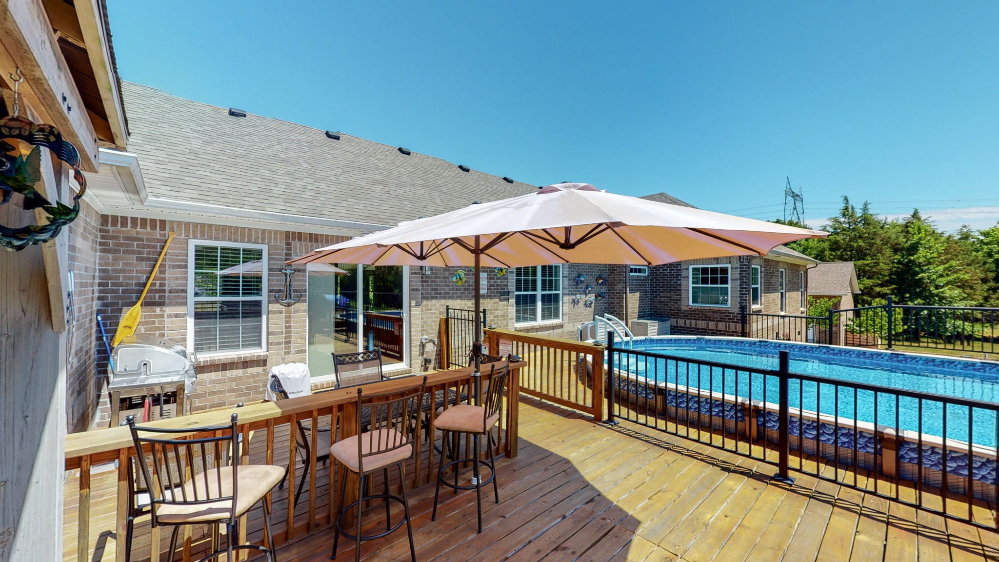 1439 Cliff Amos Road Spring Hill, TN 37174 - Photo 45 of 64 a view of house with a deck and furniture
