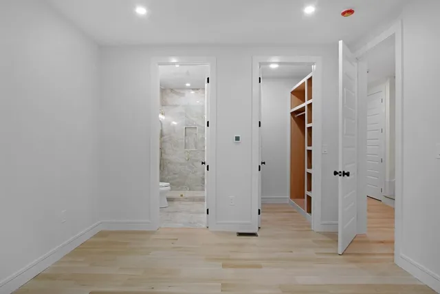 wooden floor and an empty room