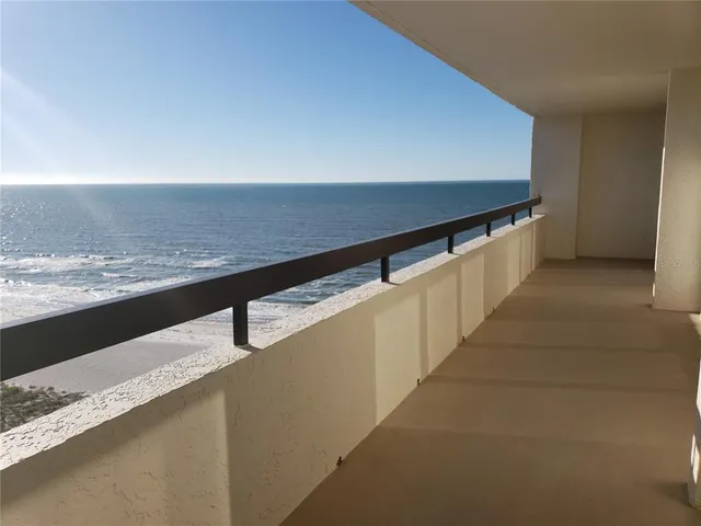 a view of an ocean and beach