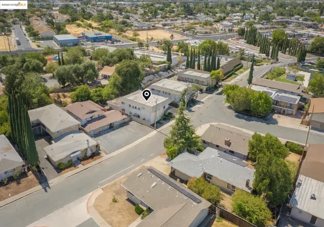 an aerial view of multiple house