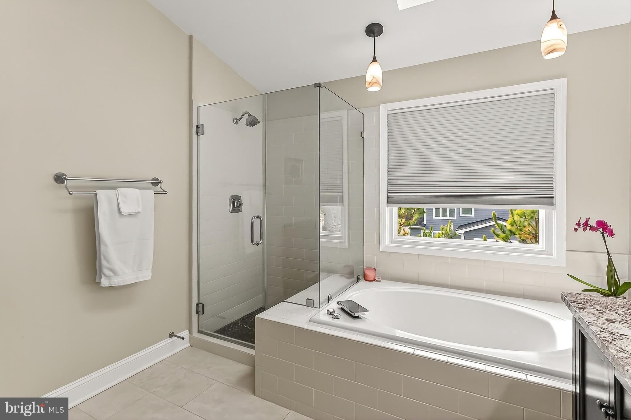 7736 White Willow Court Springfield, VA 22153 - Photo 44 of 84 Soaking Tub & Updated Glass Shower Enclosure