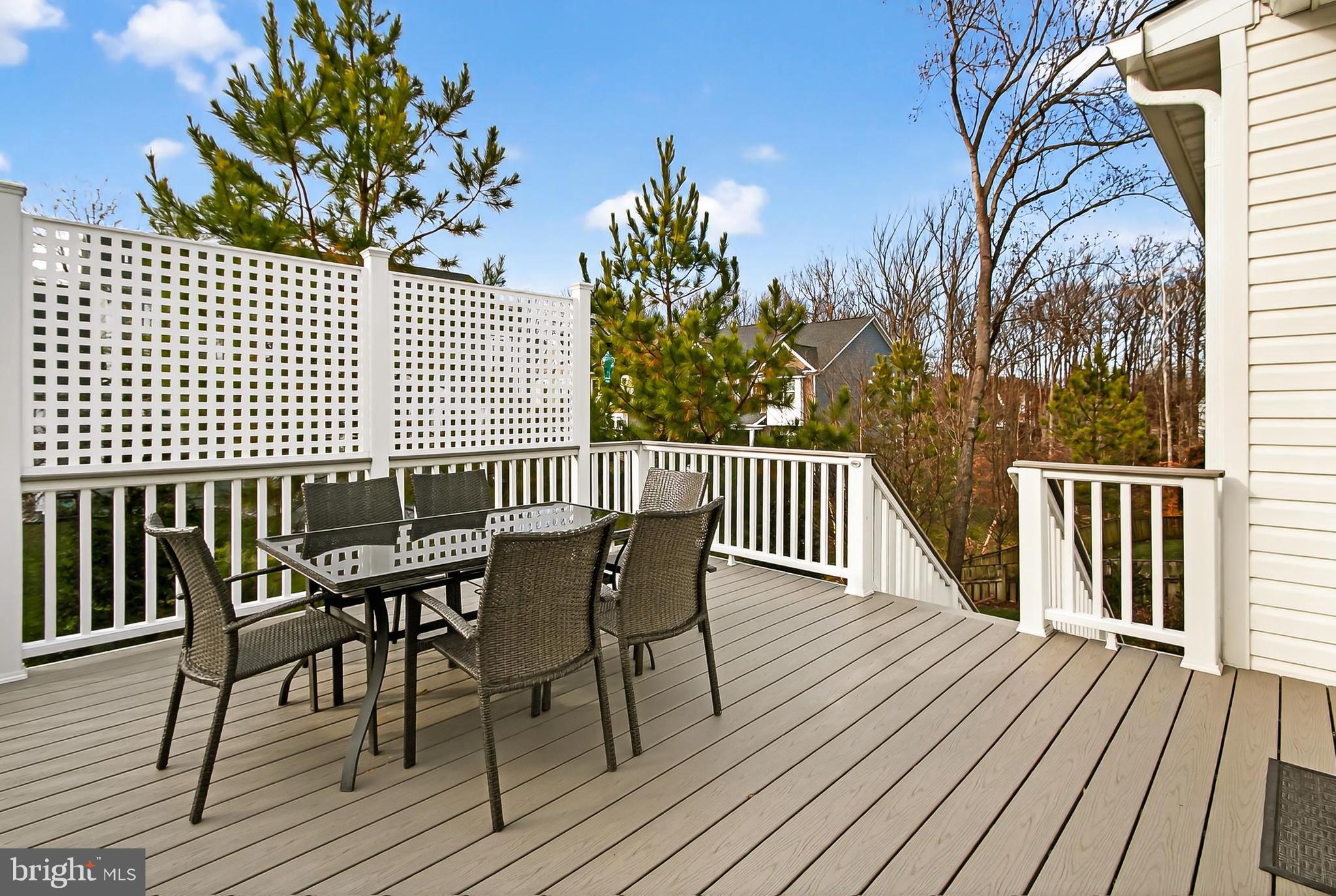 7736 White Willow Court Springfield, VA 22153 - Photo 68 of 84 Rear Deck with Stairs to Back Yard