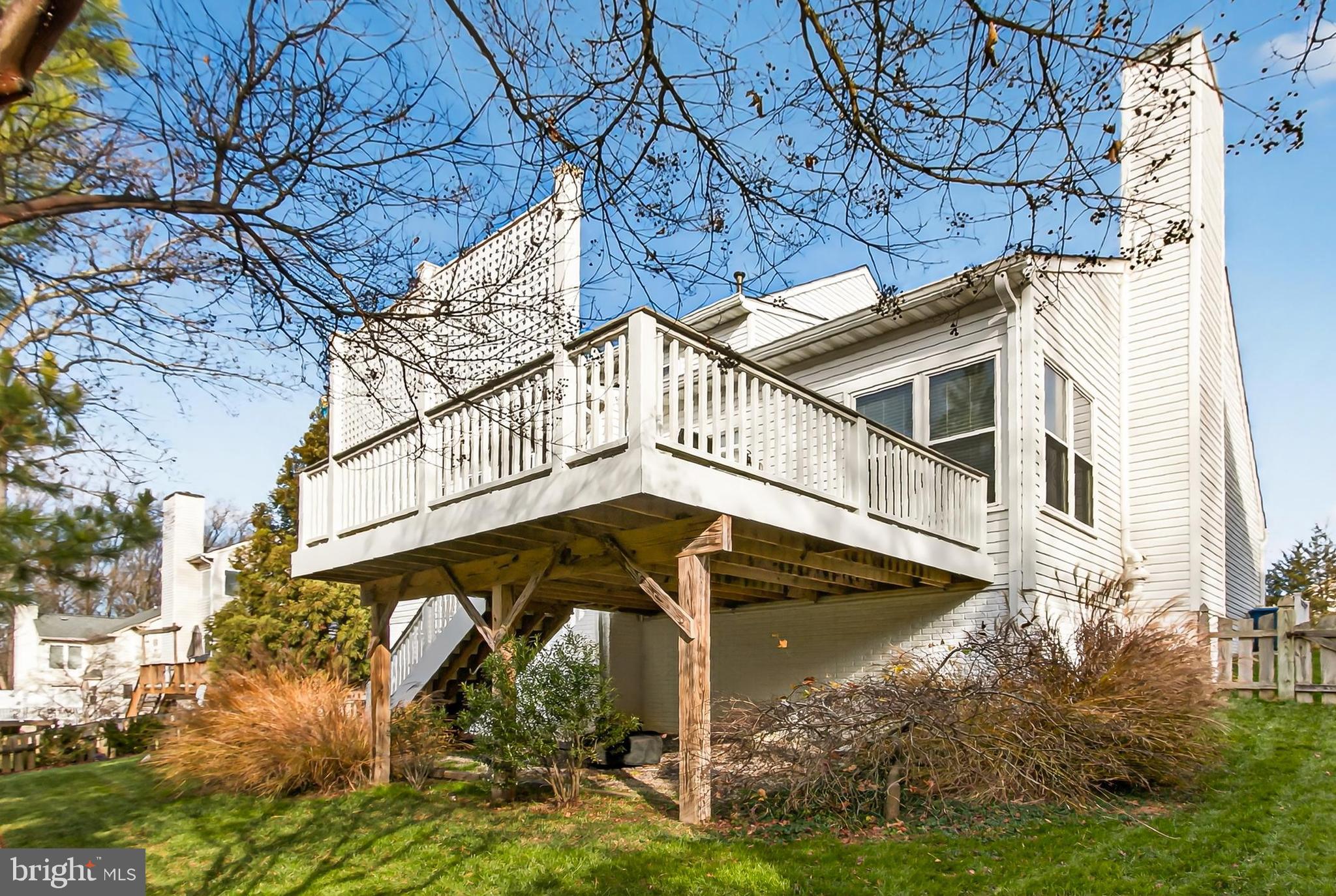 7736 White Willow Court Springfield, VA 22153 - Photo 77 of 84 Rear View of Home & Deck