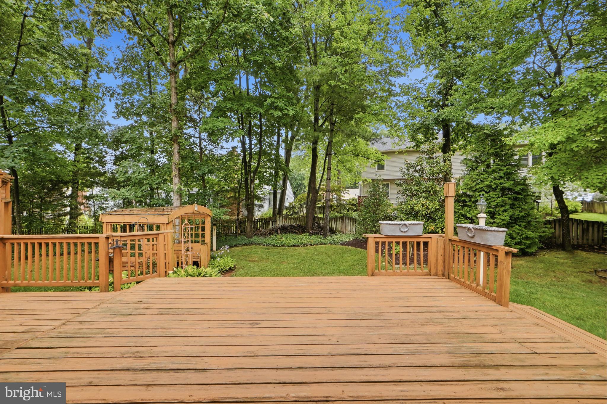 13702 Springstone Court Clifton, VA 20124 - Photo 20 of 50 Deck overlooking landscaped yard