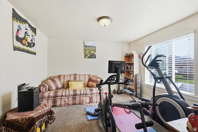 1084 South 740 East Logan, UT 84321 - Photo 13 of 23 Exercise room featuring carpet floors
