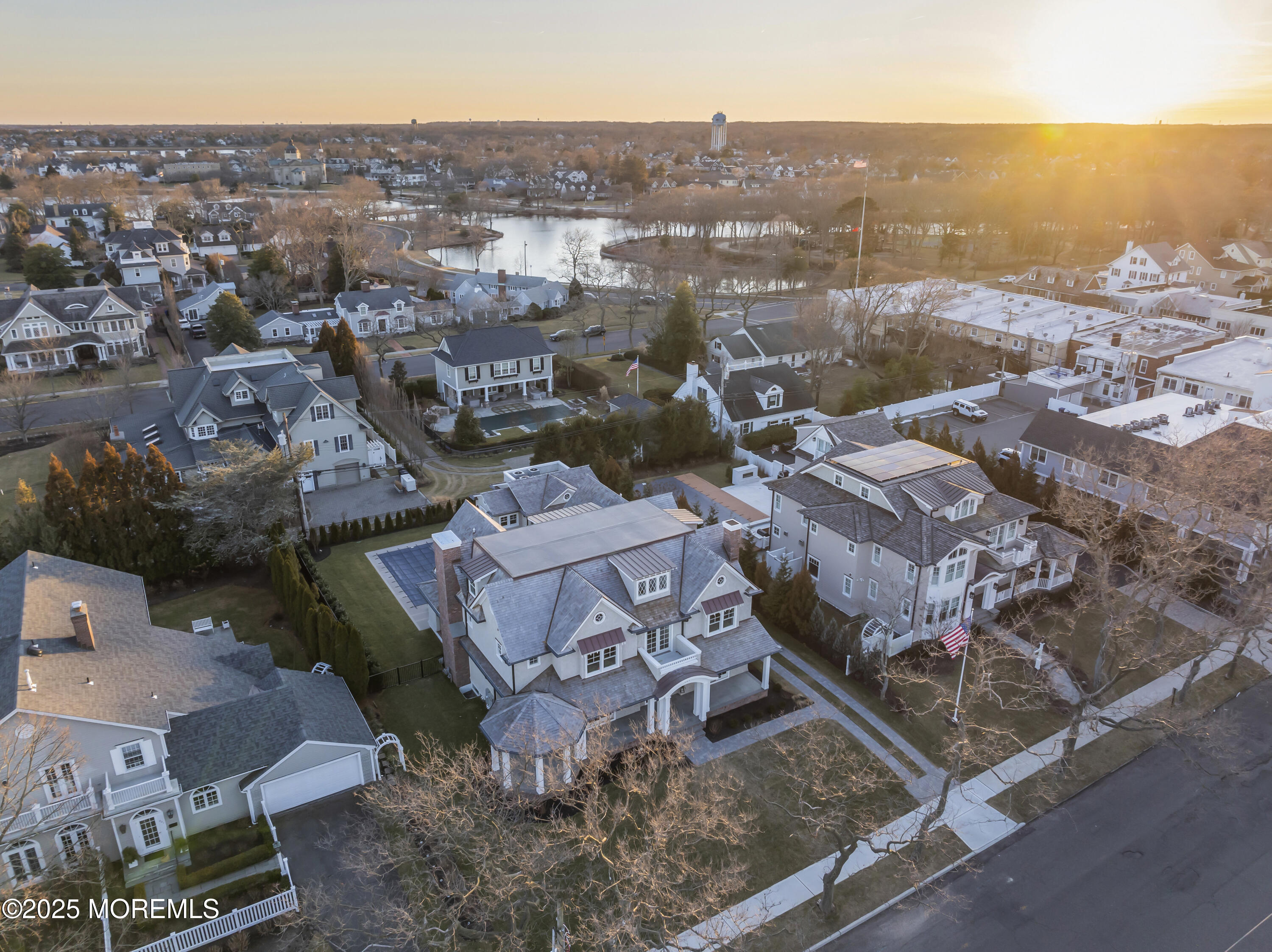 205 Morris Avenue Spring Lake, NJ 07762 - Photo 74 of 105 an aerial view of a city with lots of residential buildings