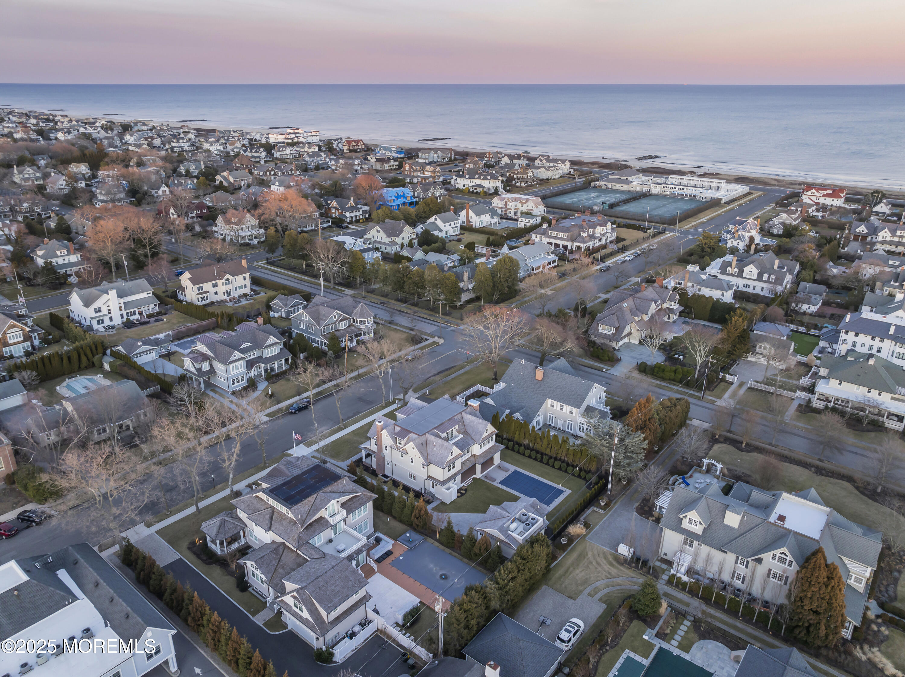 205 Morris Avenue Spring Lake, NJ 07762 - Photo 82 of 105 an aerial view of a house with a ocean view