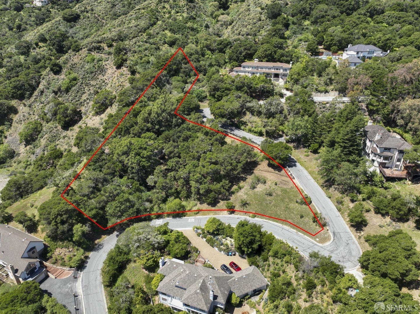 0 Woodridge Road Hillsborough, CA 94010 - Photo 17 of 17 Highlighted boundary is approximate only