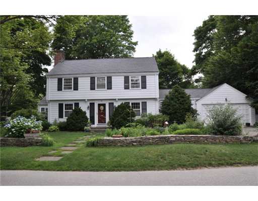 6 Ronald Road Barrington, RI 02806 - Photo 3 of 12 Exterior Front. Beautifull perennial gardens surround this stately Rumstick Colonial.