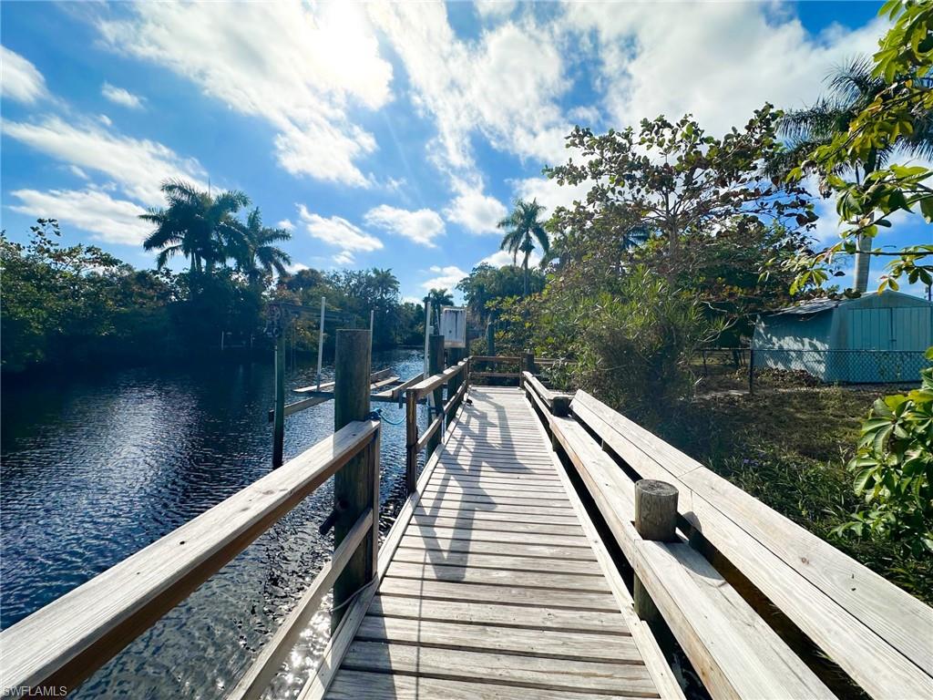 137 Meta Street Fort Myers, FL 33905 - Photo 35 of 50 Dock featuring a water view
