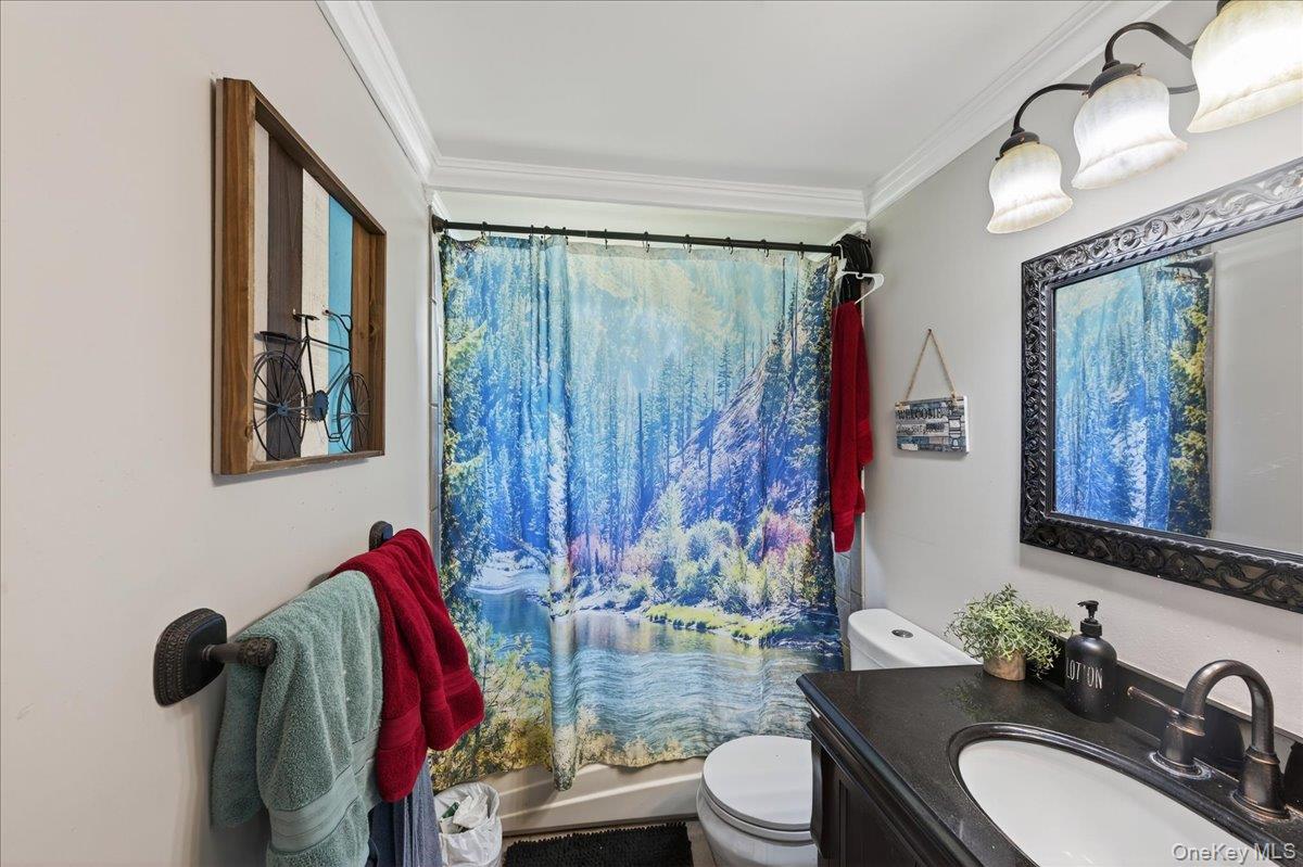 4 Myrtle Lane Coram, NY 11727 - Photo 10 of 20 a bathroom with a toilet sink and mirror
