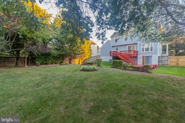 a view of park with trees