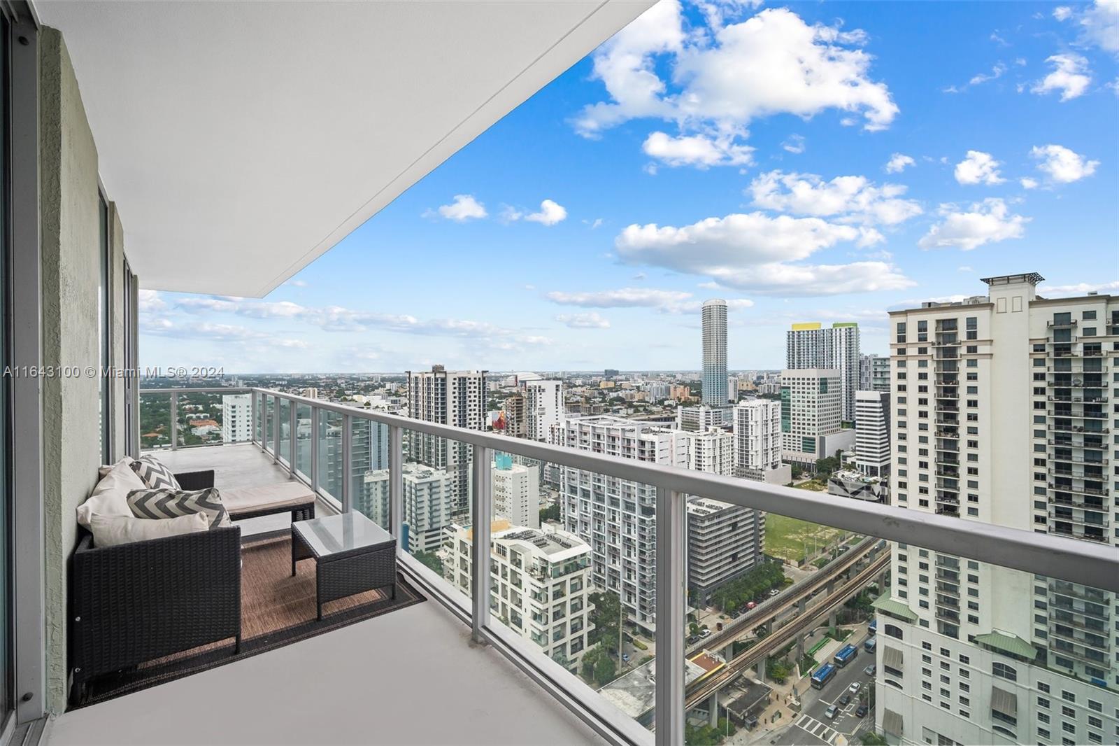1111 Southwest 1st Avenue, Unit 3425N Miami, FL 33130 - Photo 21 of 35 a view of city from a balcony