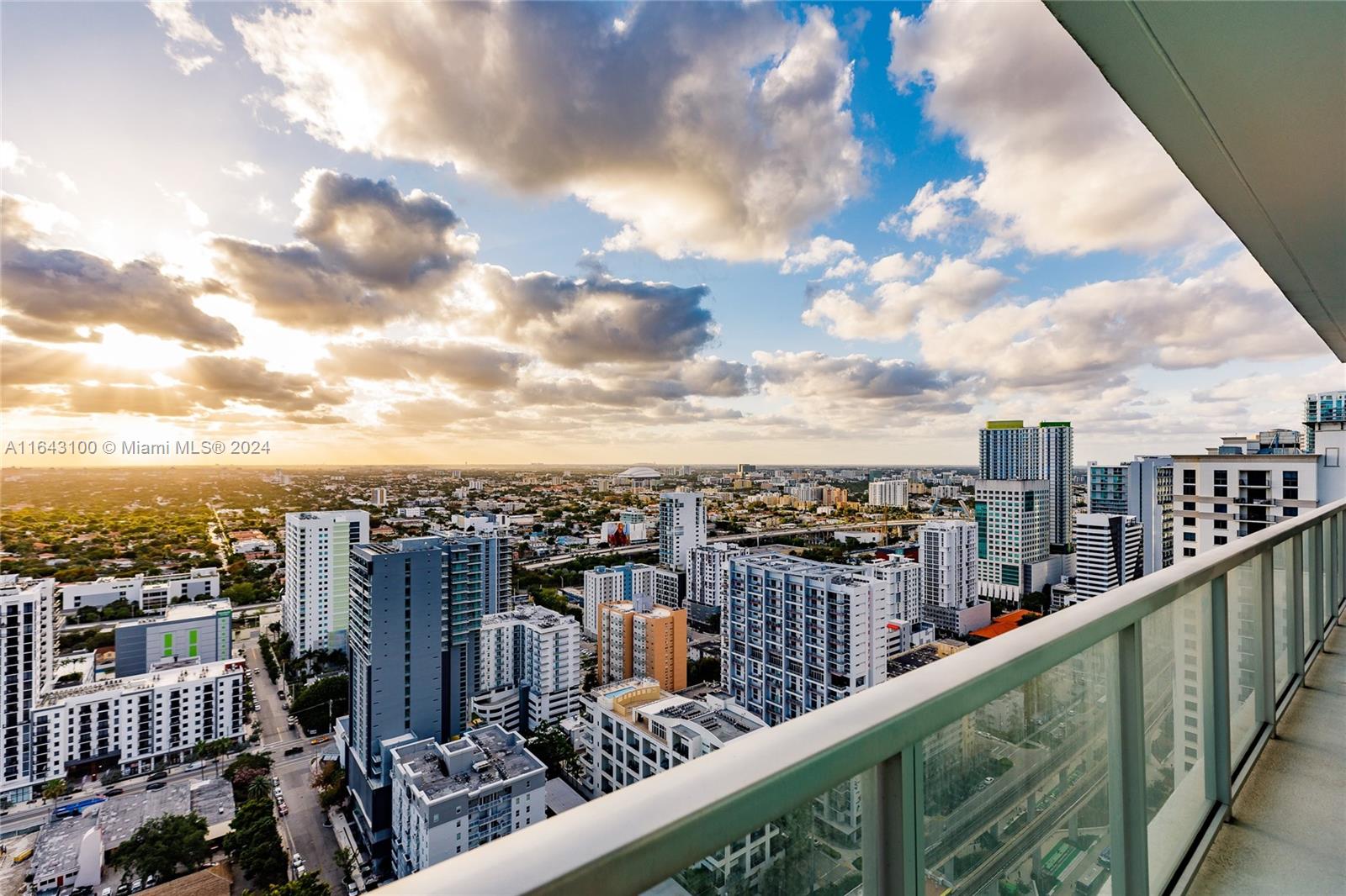 1111 Southwest 1st Avenue, Unit 3425N Miami, FL 33130 - Photo 23 of 35 a view of a balcony with city
