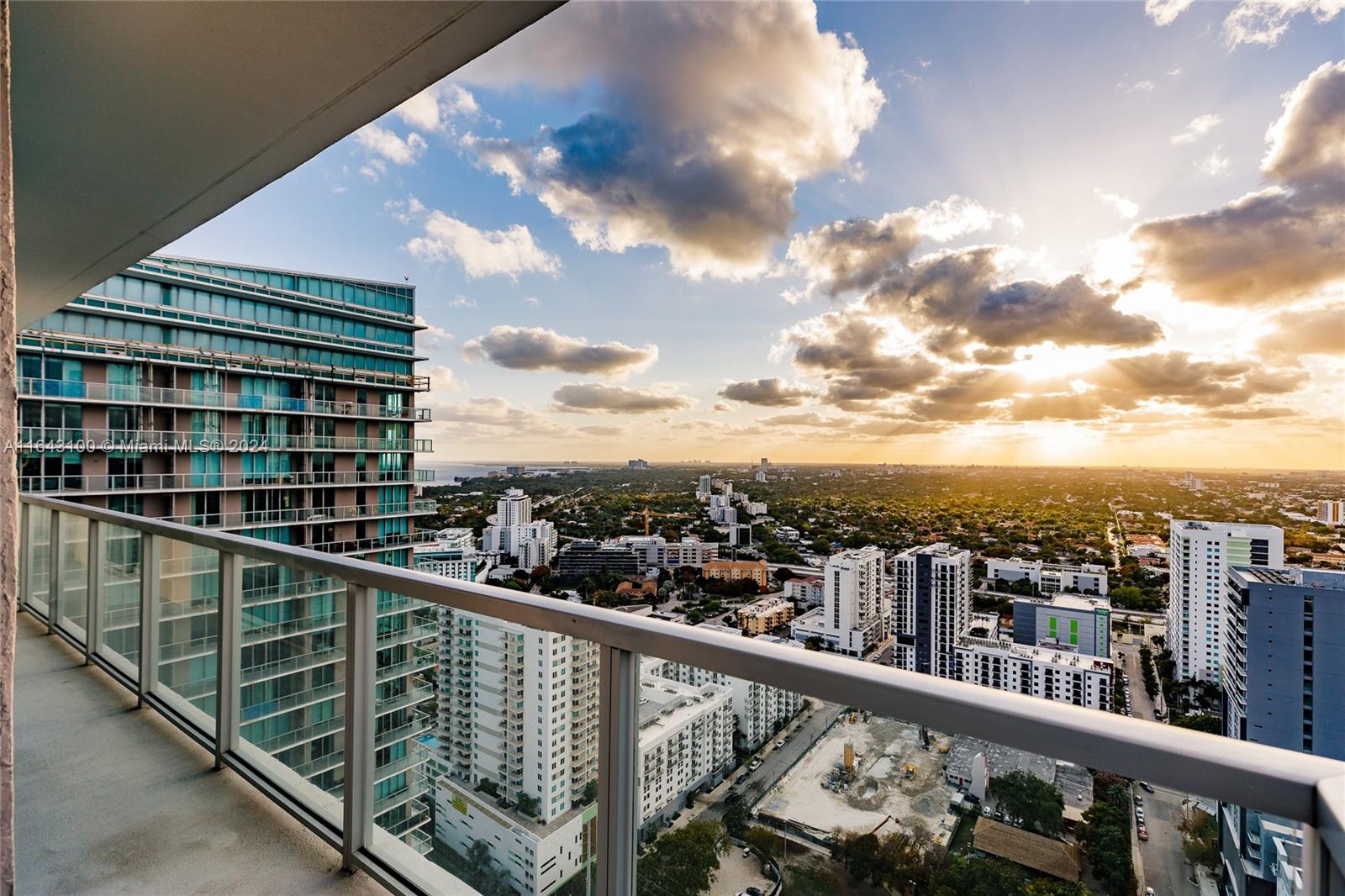 1111 Southwest 1st Avenue, Unit 3425N Miami, FL 33130 - Photo 24 of 35 a balcony with a city view