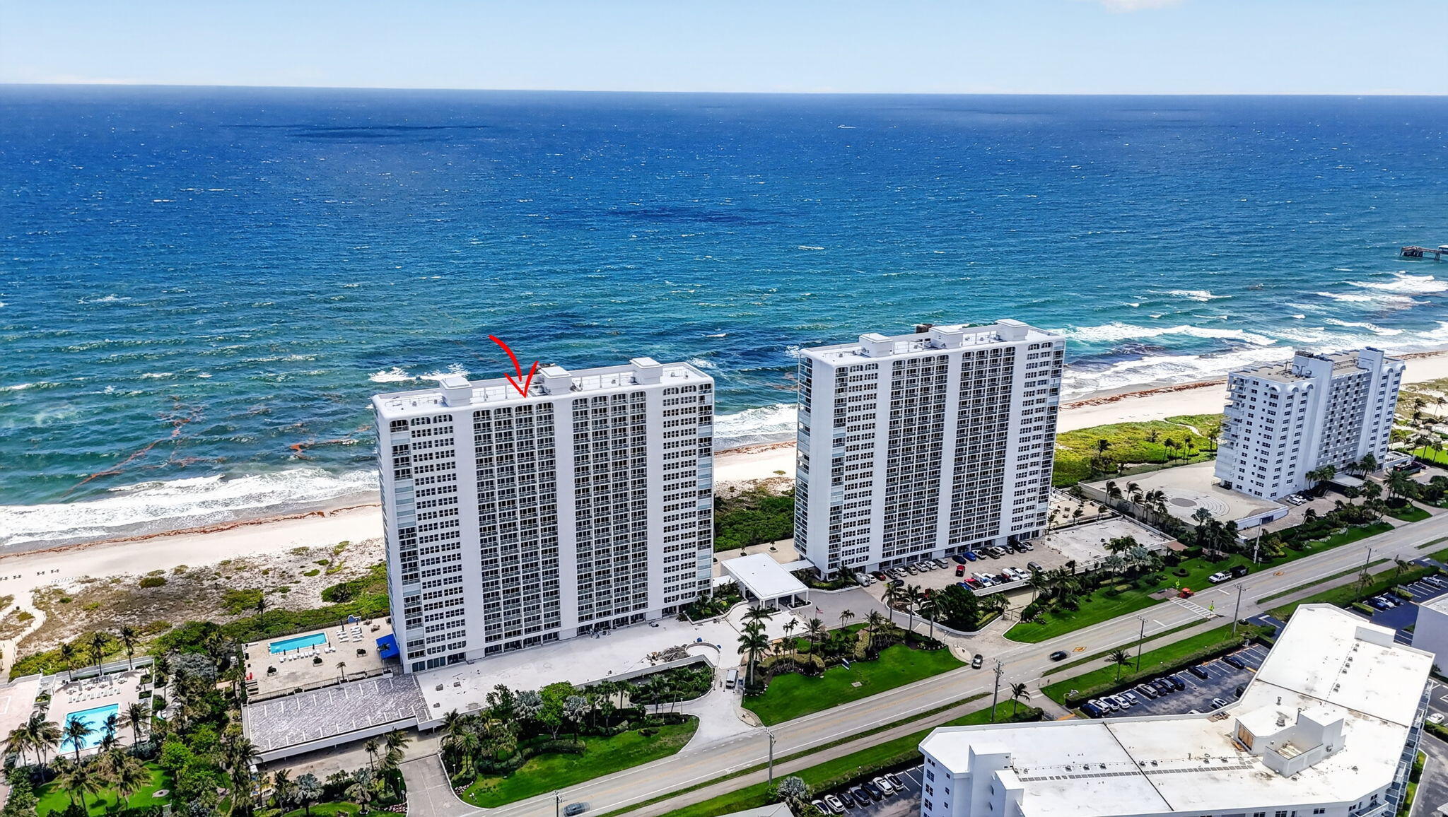 2800 South Ocean Boulevard, Unit 23C Boca Raton, FL 33432 - Photo 46 of 50 a view of outside space with ocean view