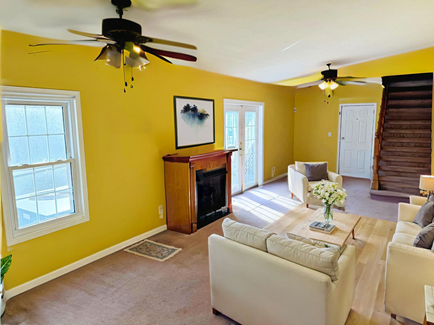 1062 Cedar Lane Metropolis, IL 62960 - Photo 2 of 30 a living room with furniture and a fireplace