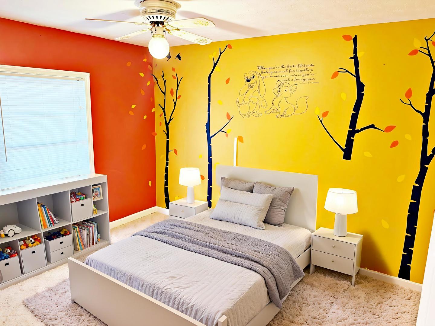 1062 Cedar Lane Metropolis, IL 62960 - Photo 7 of 30 a bedroom with a bed and a painting on the wall