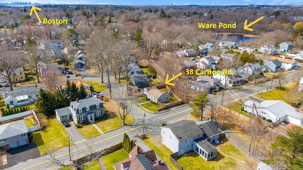 38 Carlton Road Marblehead, MA 01945 - Photo 5 of 36 an aerial view of residential houses with outdoor space