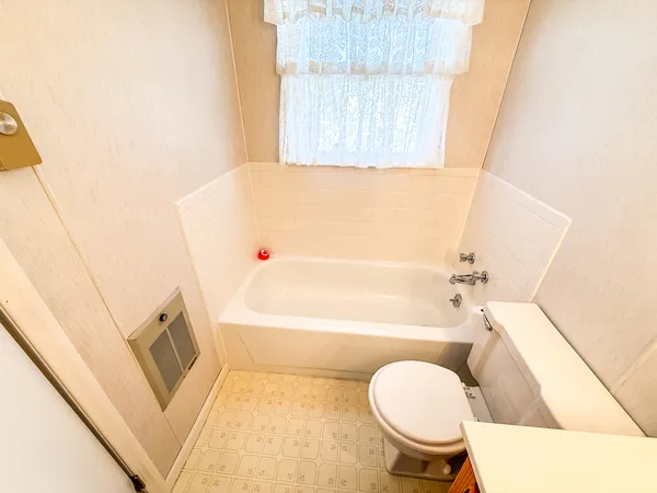 view of living room with washer and dryer