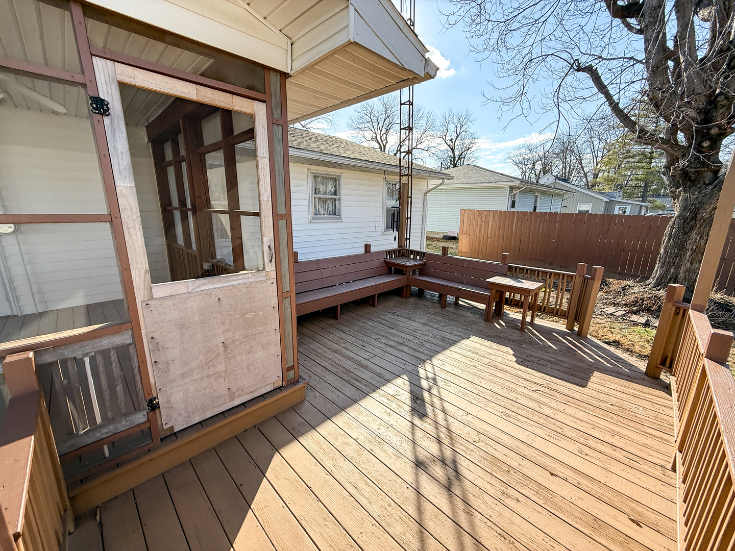 218 South 3rd Street Southwest Clay City, IL 62824 - Photo 49 of 63 a view of balcony with wooden floor and furniture
