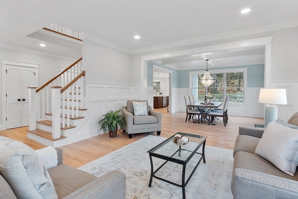 4 Mill Brook Road Lexington, MA 02420 - Photo 4 of 42 a living room with furniture and wooden floor
