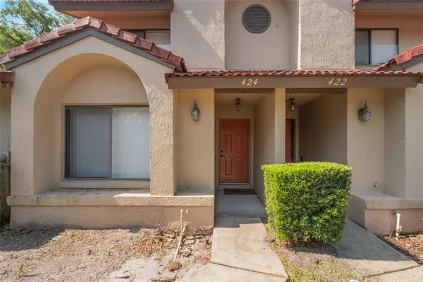 a front view of a house