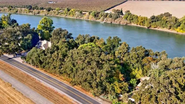 view of a lake with a mountain view