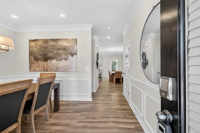 a view of livingroom with furniture and stairs