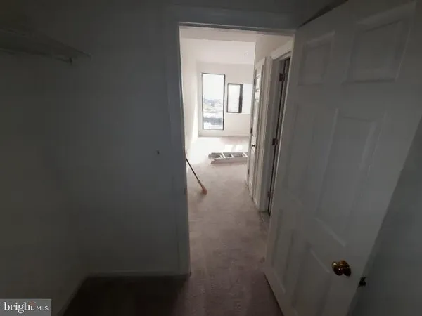 view of a bathroom from a hallway