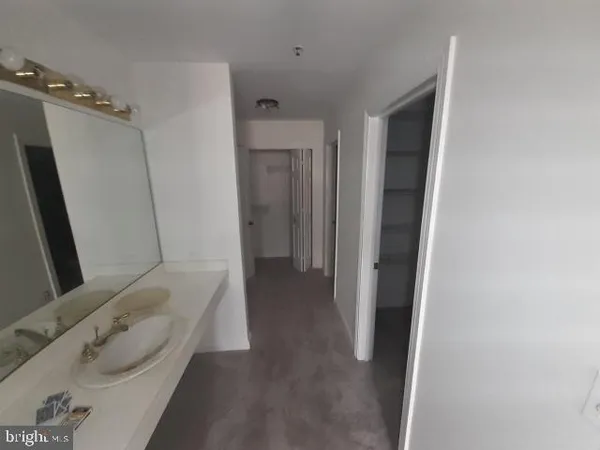 a view of a room that has a window