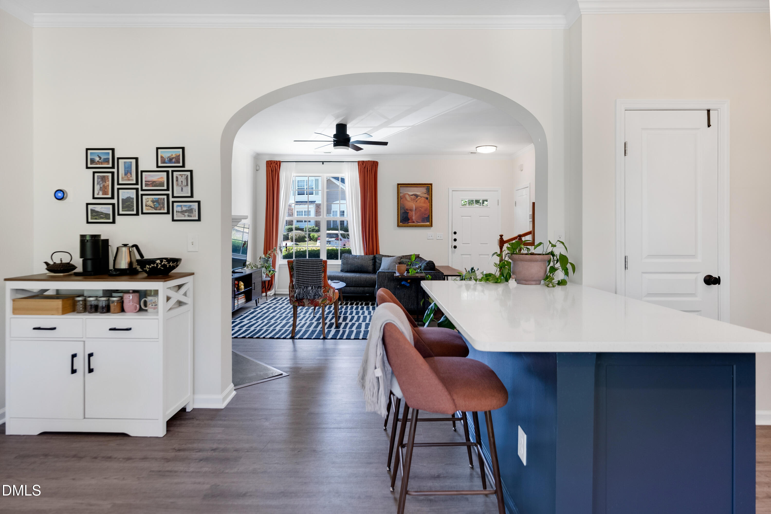 3617 Sugar Tree Place Durham, NC 27713 - Photo 14 of 38 a living room with furniture and wooden floor