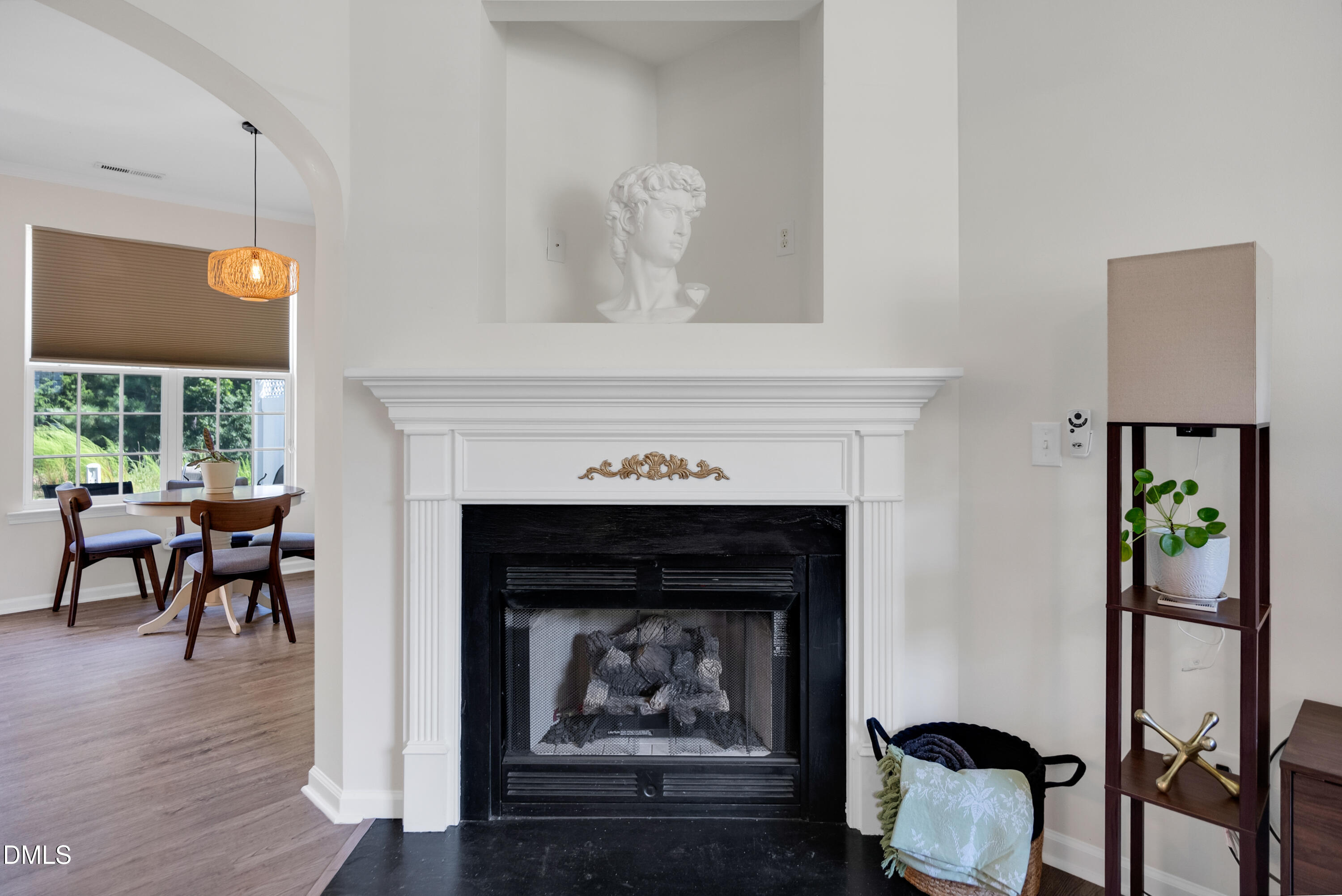 3617 Sugar Tree Place Durham, NC 27713 - Photo 7 of 38 a living room with furniture and a fireplace