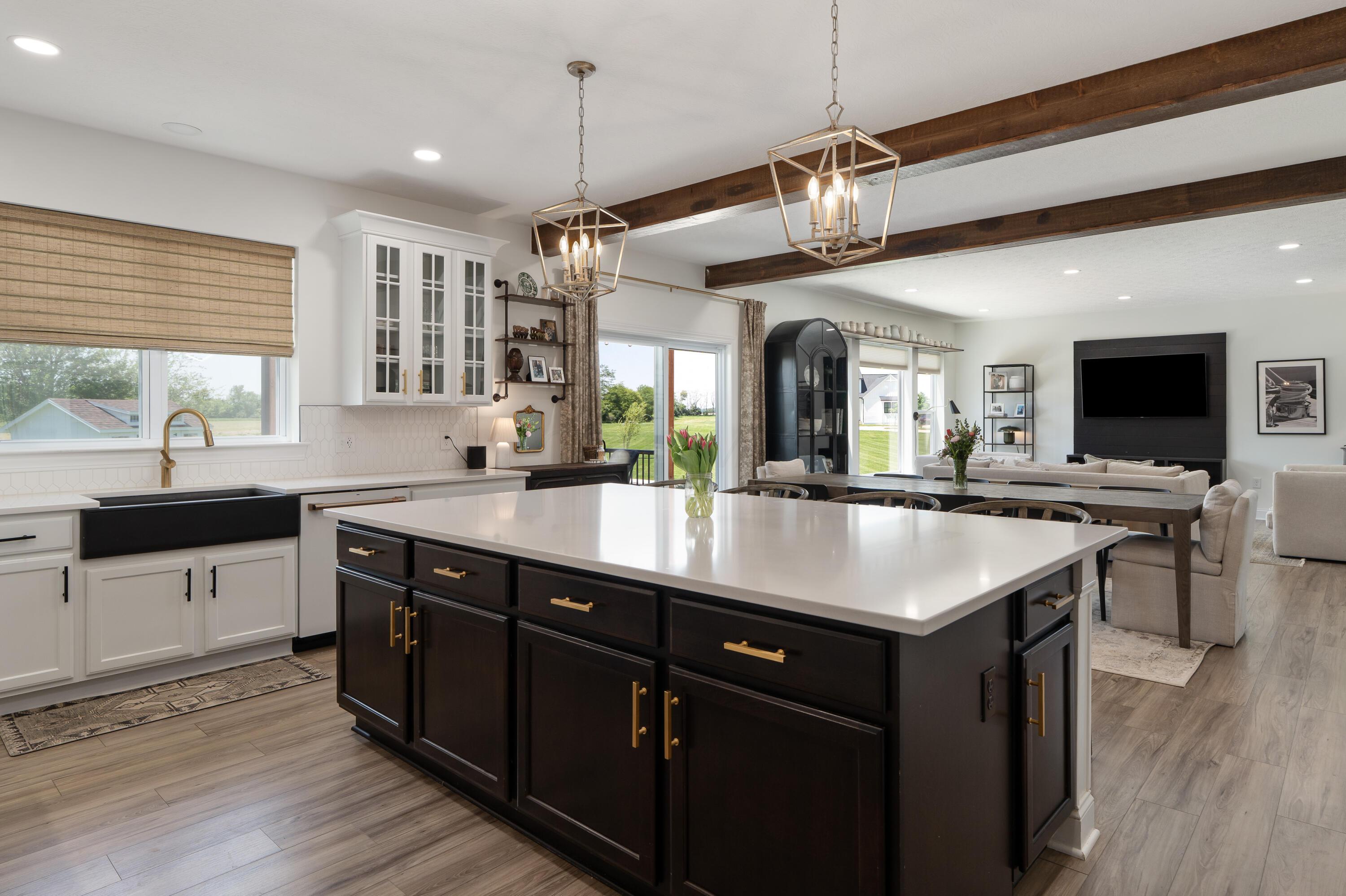 7308 Concord Road Delaware, OH 43015 - Photo 21 of 73 Oversized Island with Pendant Lighting and seating for 4