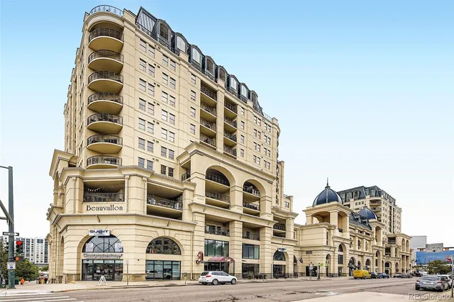 a front view of a building