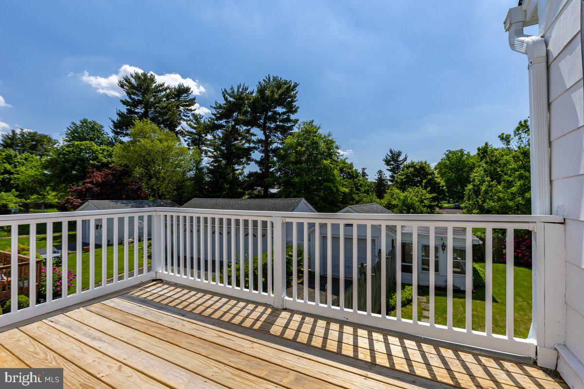 122 Linden Lane Princeton, NJ 08540 - Photo 19 of 19 a view of balcony with wooden floor and fence