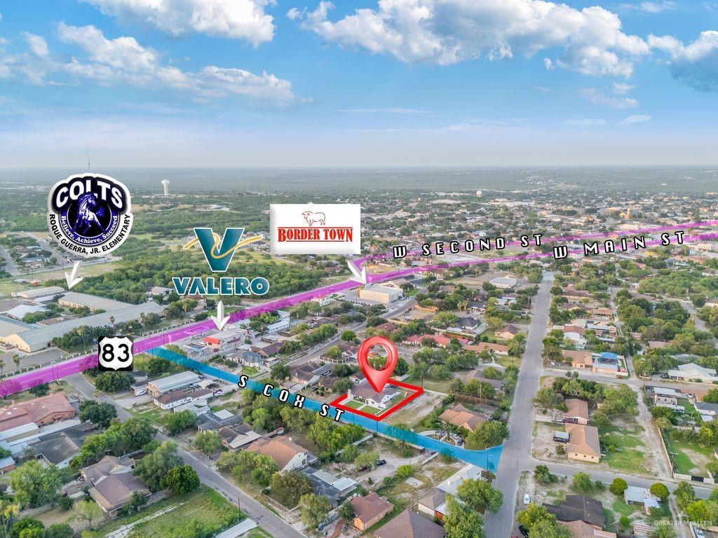 111 South Cox Street Rio Grande City, TX 78582 - Photo 24 of 27 Aerial perspective of suburban area