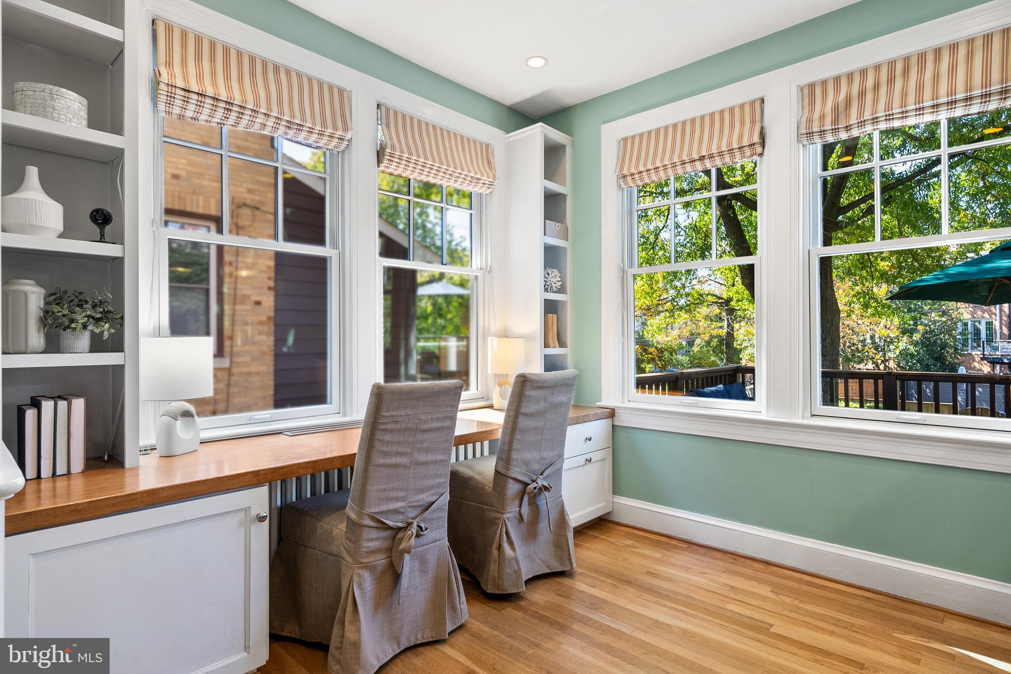 2812 39th Street Northwest Washington, DC 20007 - Photo 12 of 33 Kitchen features custom built-in work station