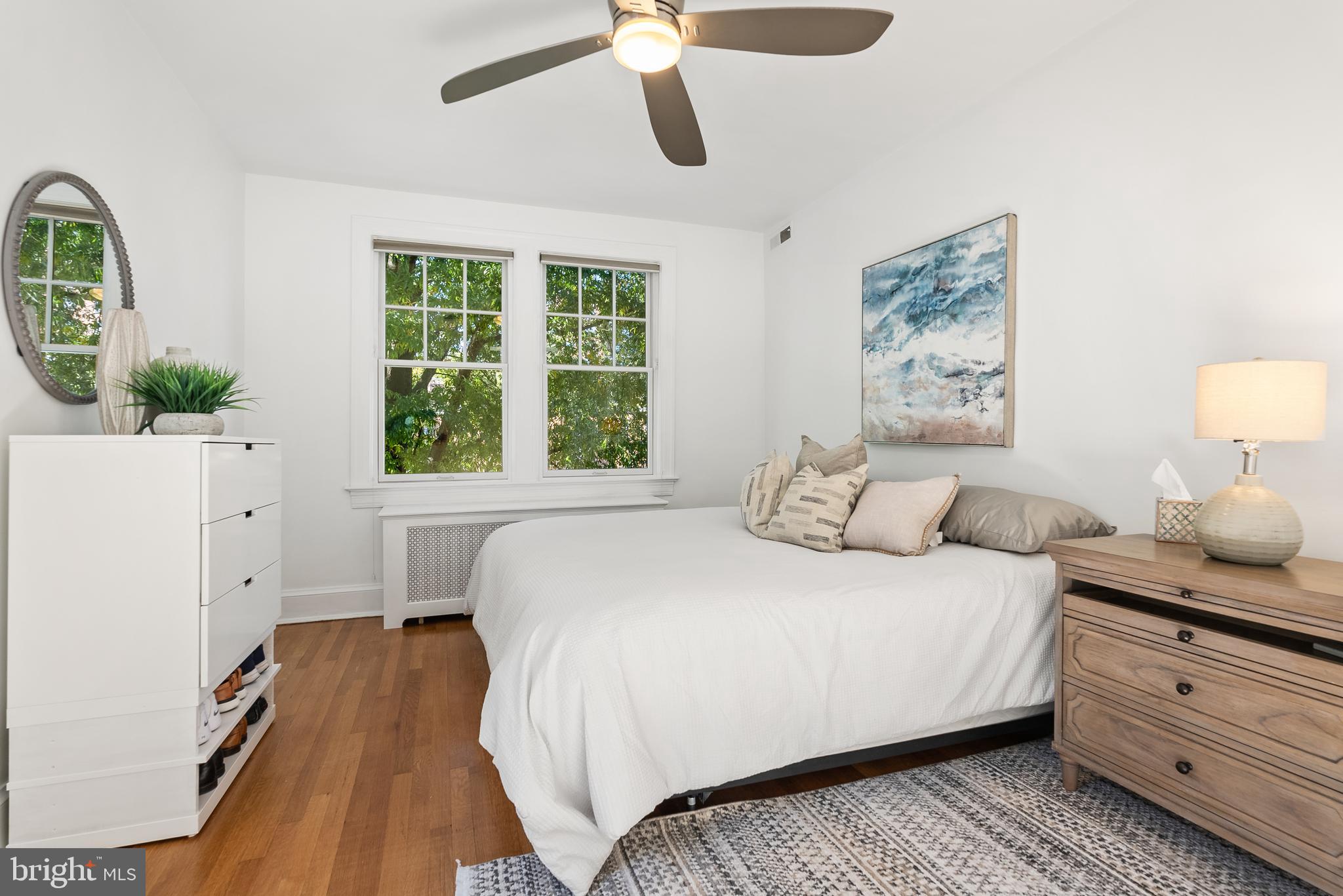 2812 39th Street Northwest Washington, DC 20007 - Photo 16 of 33 Bright upper floor bedroom faces south and west