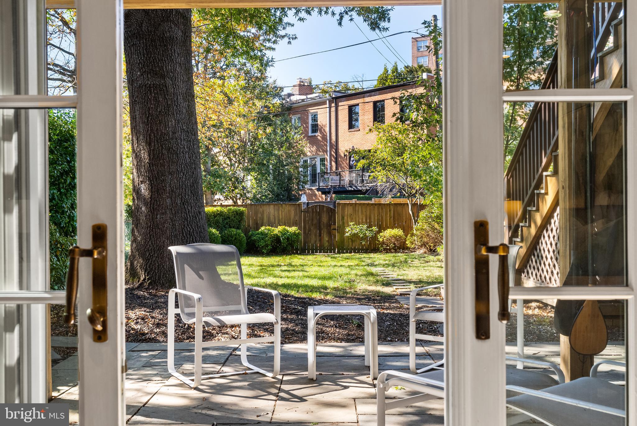 2812 39th Street Northwest Washington, DC 20007 - Photo 24 of 33 Walk out into your green space garden paradise