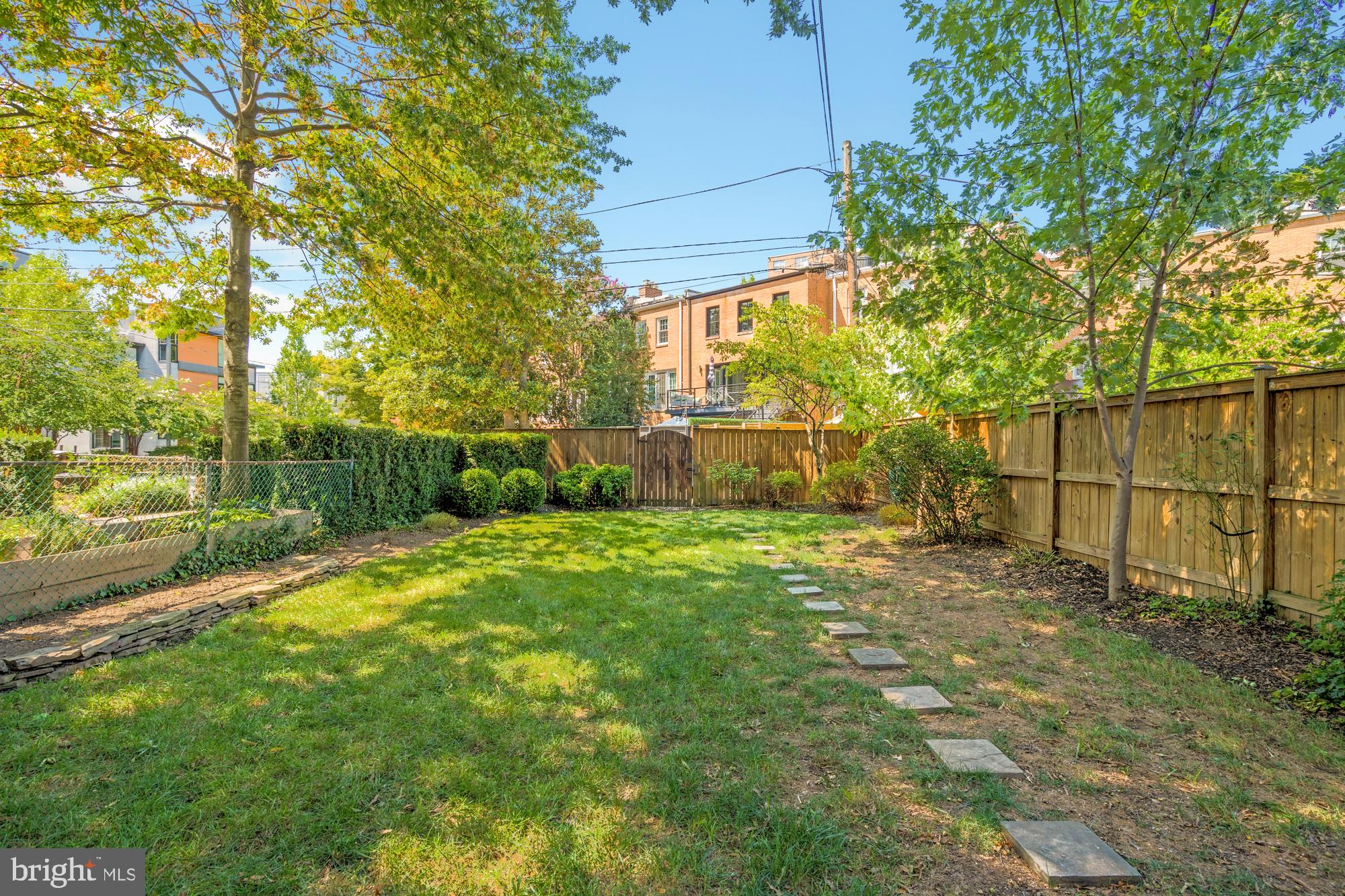 2812 39th Street Northwest Washington, DC 20007 - Photo 6 of 33 Backyard oasis: get your trampoline ready!