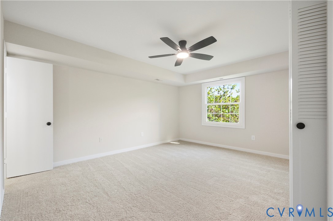 33 Waterfall Road Henrico, VA 23228 - Photo 13 of 16 Carpeted room with a single window, a ceiling fan
