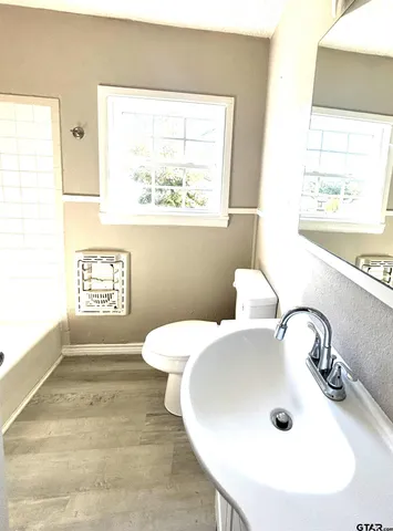 a bathroom with a sink and a toilet